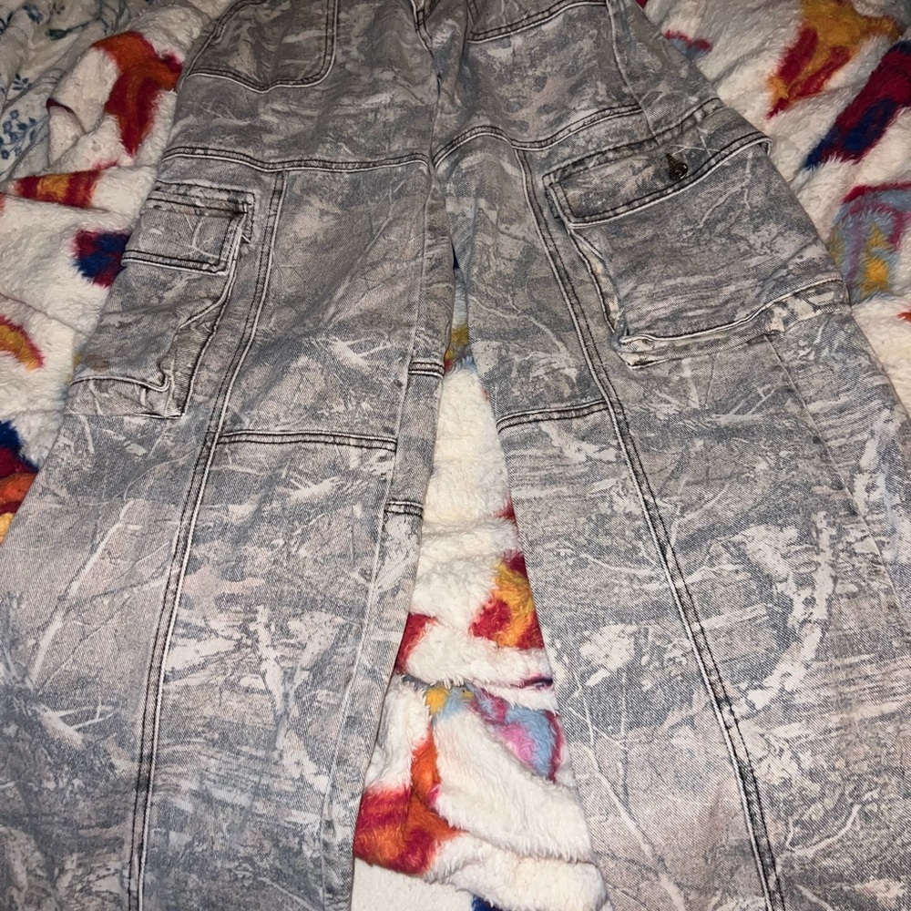 Gray Cargo Pants - image 1